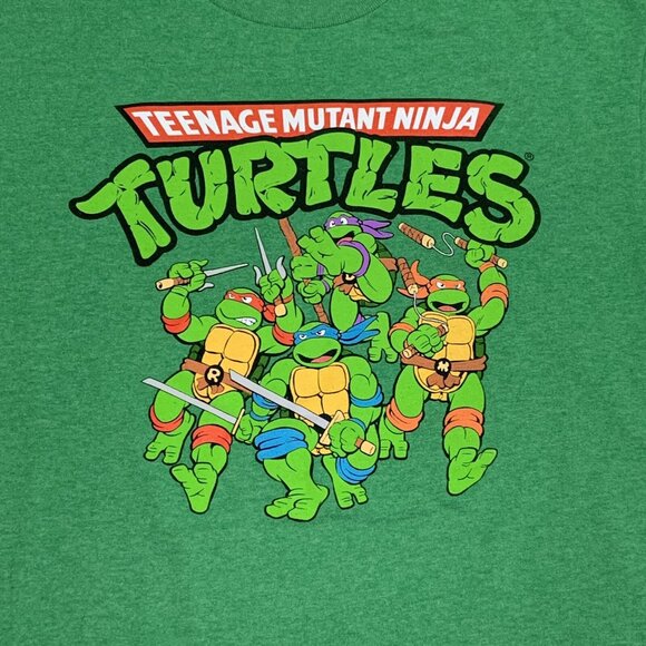 Teenage Mutant Ninja Turtle Green Medium Short Sleeve T-shirt - Picture 3 of 5